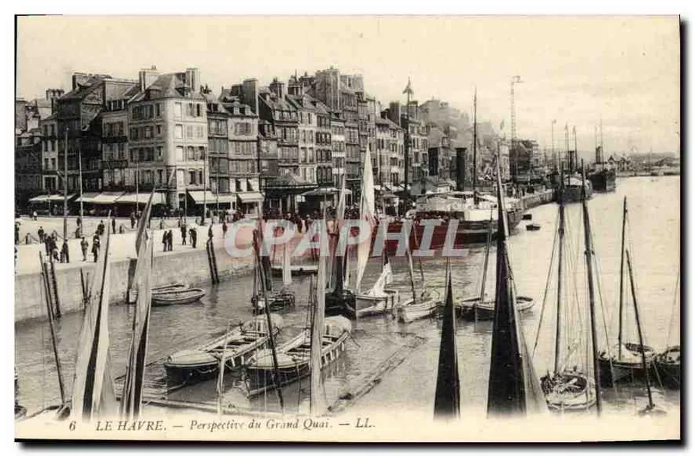Le Havre — Perspective du Grand Quai — LL. - Recto