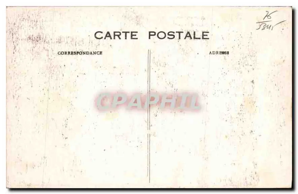Le Havre — Gros temps à la Vigie Nord — Éditeur non identifié, n° de série 121 - Verso