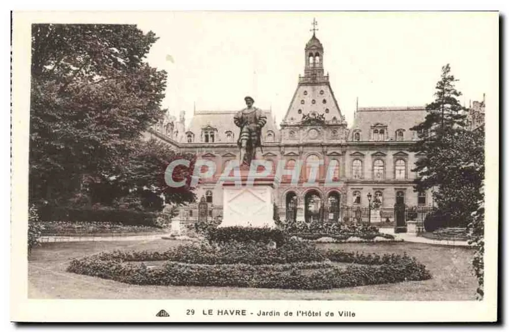 Le Havre - Jardin de l'Hôtel de Ville — n° 29 - Recto
