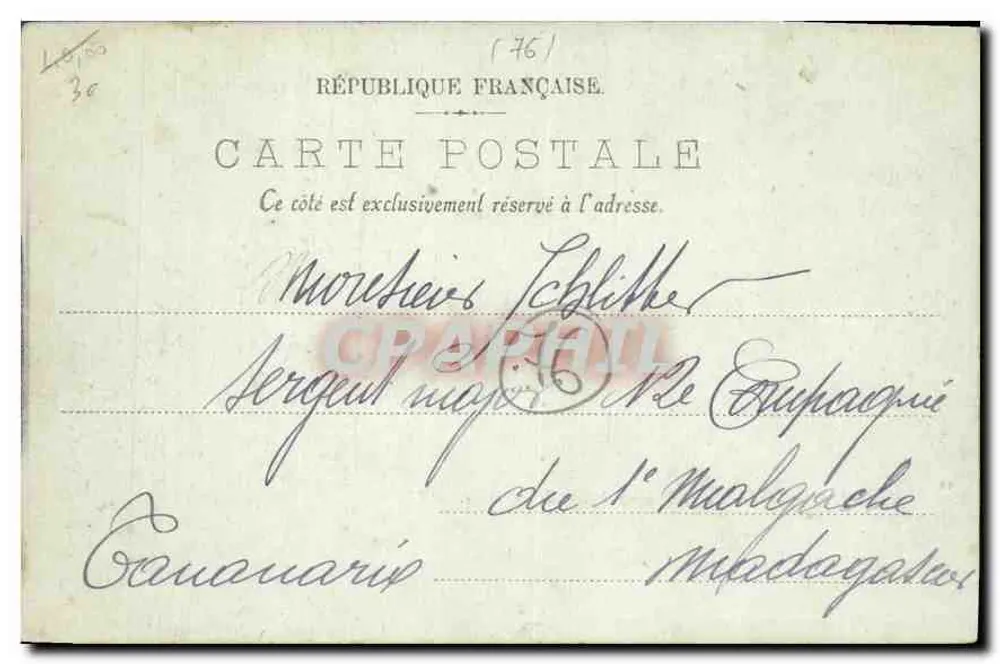 Le Havre — Die Ankunft des Schiffs aus Trouville — LE. - Rückseite