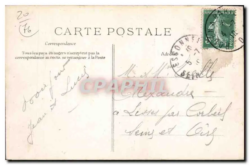 Le Havre — Wellenwirkung an der neuen Mole — E.P.D. Nr. 152 - Rückseite