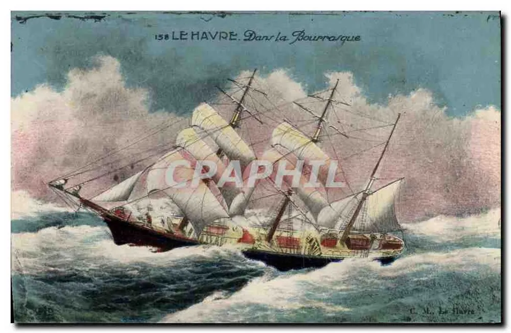 Le Havre — Na Tempestade — C. M. Le Havre, n°158 - Frente