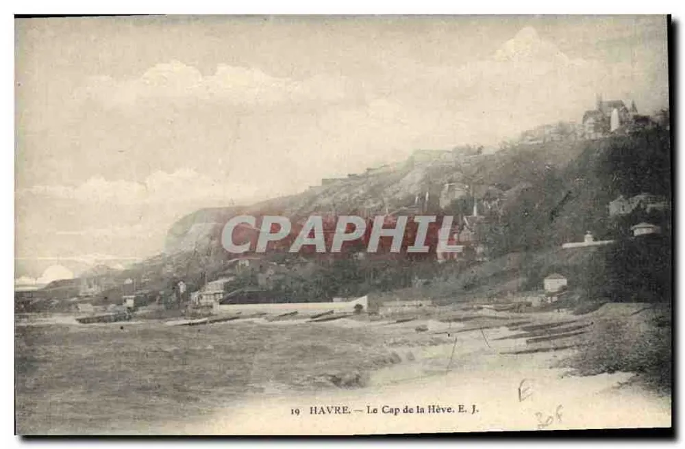 Havre — O Cabo da Hève — E. J. - Frente