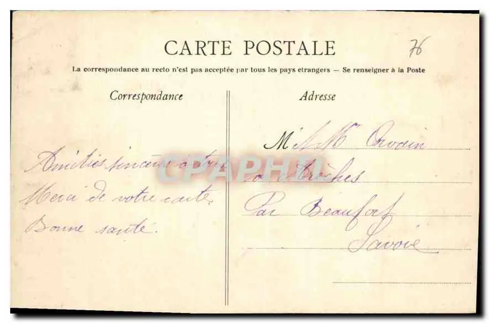 Le Havre — La Fourche und der Bassin du Commerce — Verlag AD - Rückseite