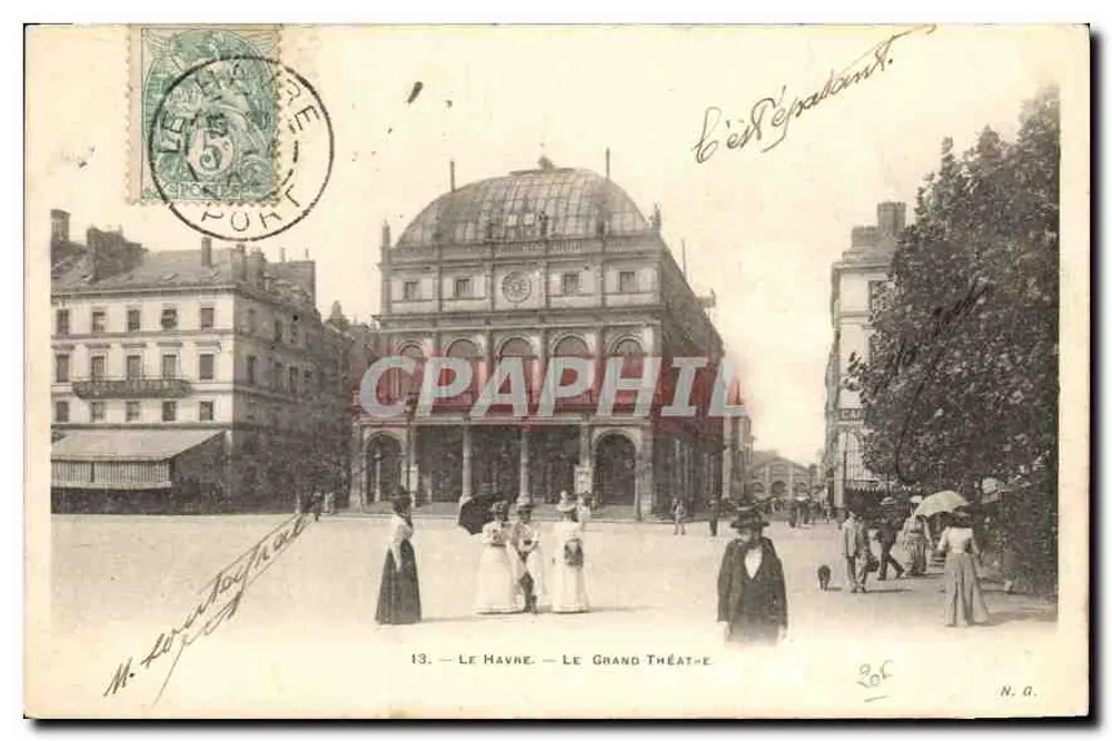 Le Havre — O Grande Teatro — N. G. — N°13 - Frente