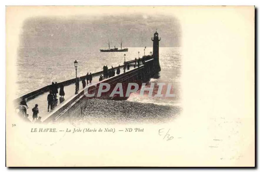 Le Havre — A Dique (Maré da Noite) — ND Phot - Frente