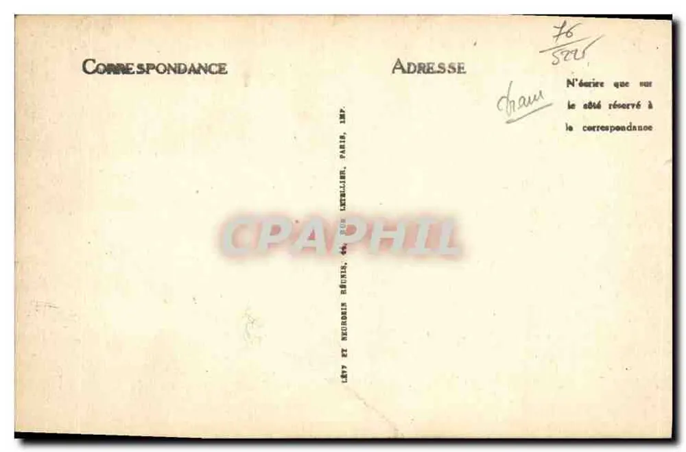 Le Havre — Das Palais de Justice und der Boulevard de Strasbourg — Verlag Lévy et Reubens, Nr. 82 - Rückseite