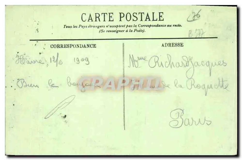 Le Havre — Posto Sémaphorico e Rocha da Hève — L.L. - Verso