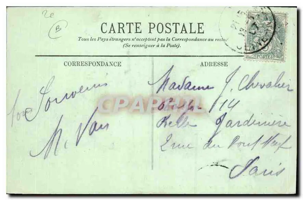 Le Havre – Die Barvalet-Felsen bei La Hève – LL. – Nr. 507 - Rückseite