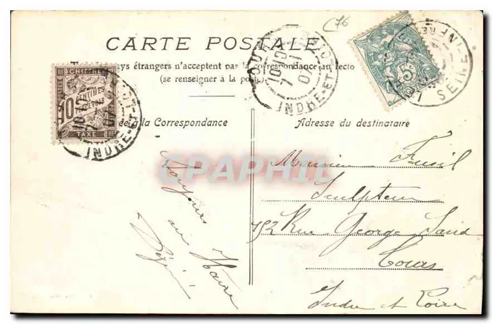 Le Havre — Les nouvelles Jetées — L. et L. Havre, déposé - Verso