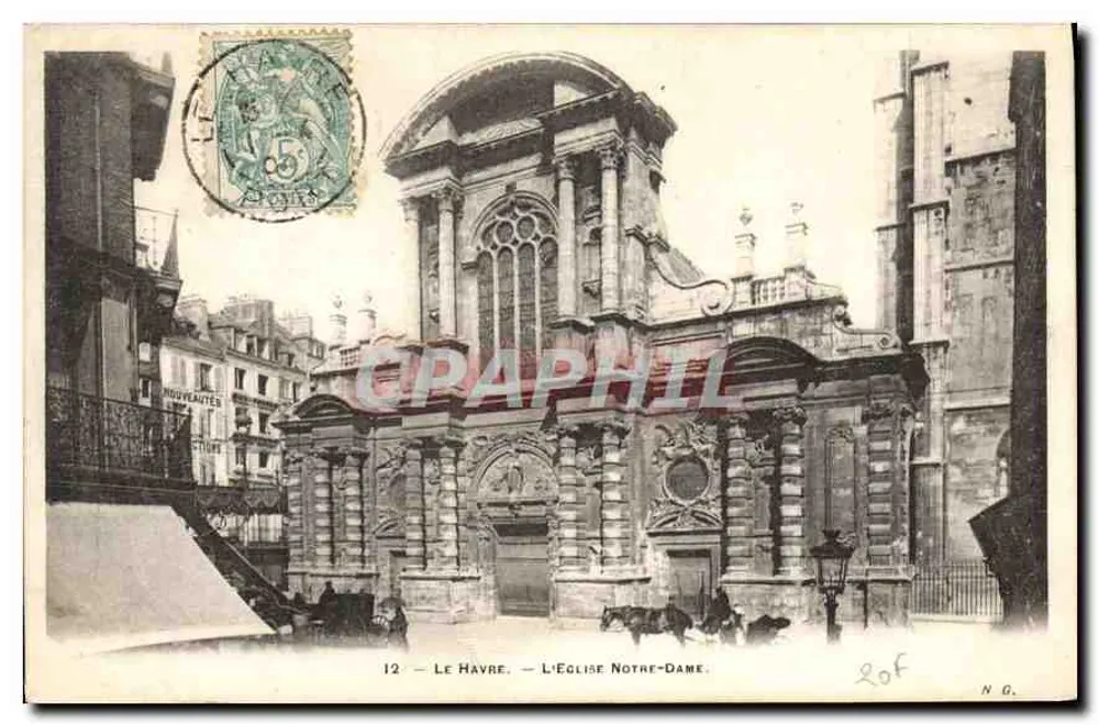 Le Havre — L'Église Notre-Dame — N.G. — N°12 - Frente