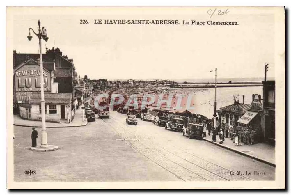 Le Havre-Sainte-Adresse. Place Clemenceau — C.M. Le Havre, n°226 - Vorderseite
