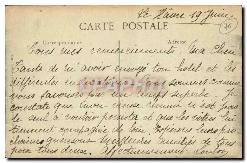 Nice-Havrais — O Grande Escalier — Editor ELD, n° 351 - Verso