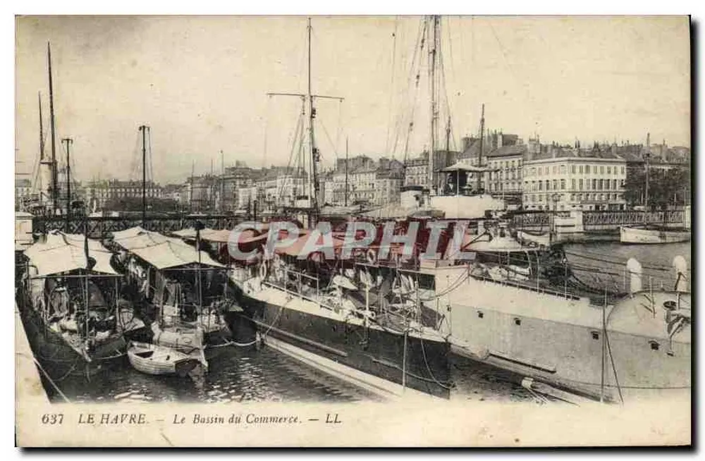 Le Havre — Le Bassin du Commerce — LL - Recto
