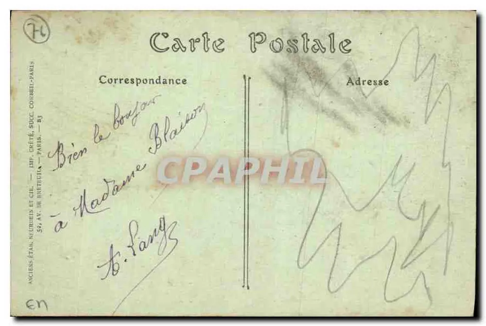 Le Havre — Perspectief van de Rue de Paris — Rue de Paris — IND. Phot. — n° 67 - Achterkant