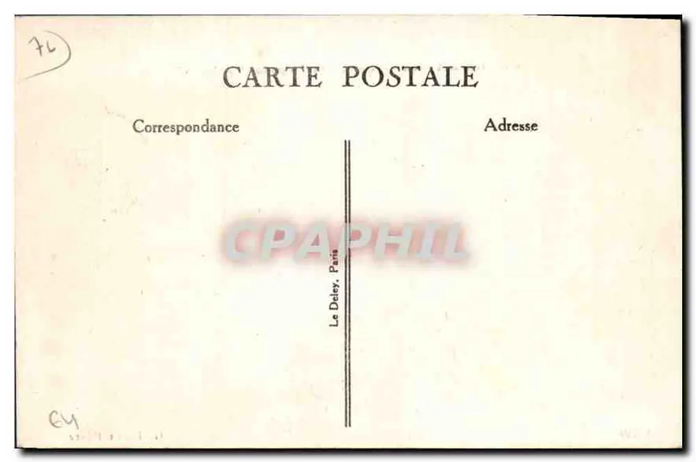 Le Havre — Einfahrt des Dampfers "Paris" — Verlag Le Doley, Paris, Nr. 60 - Rückseite
