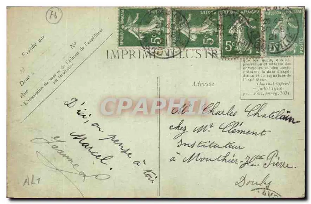 Le Havre — A Entrada do Porto — G. F., Le Havre - Verso