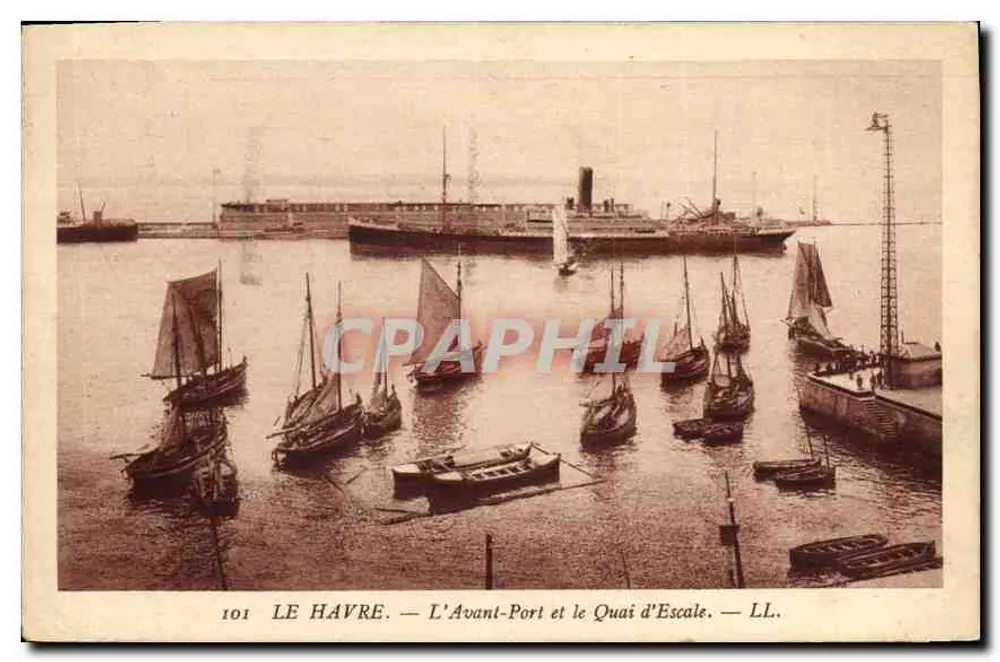 Le Havre — Der Avant-Port und der Quai d'Escale — LL. — n° 101 - Vorderseite