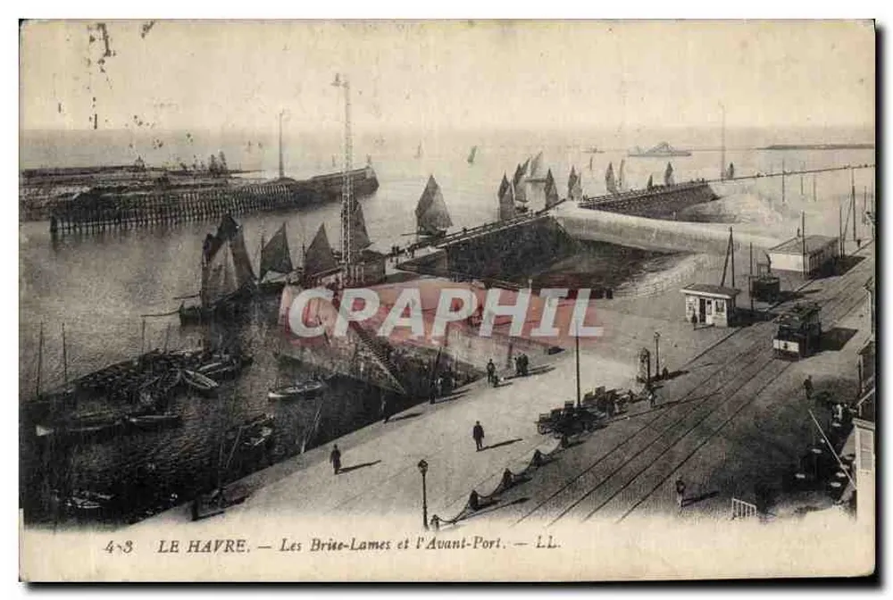 Le Havre — Die Brise-Lames und der Avant-Port — L.L. - Vorderseite
