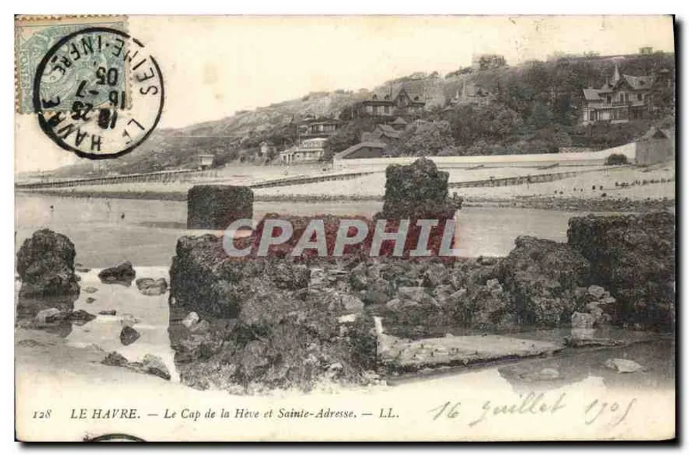 Le Havre — Le Cap de la Hève et Sainte-Adresse — LL. — L'Imprimerie Nouvelle Photographique, Paris - Recto