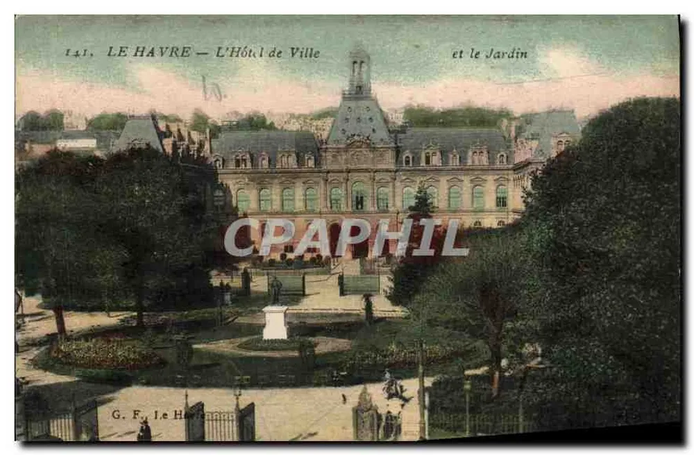 Le Havre — Das Rathaus und der Garten — G. F. Le Havre - Vorderseite