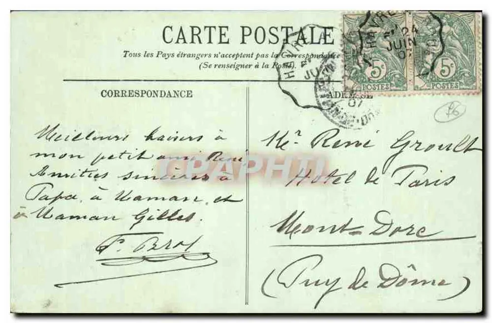 Le Havre — A Bolsa e a Passarela — LL. n°84 - Verso