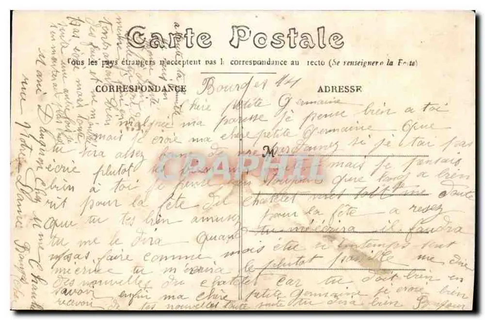 Le Havre — Das Anlegen des Bootes von Trouville — LL - Rückseite