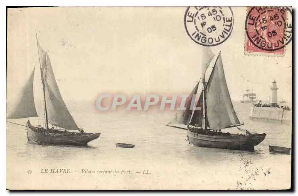 Le Havre — Pilotos saindo do Porto — LL. - Frente