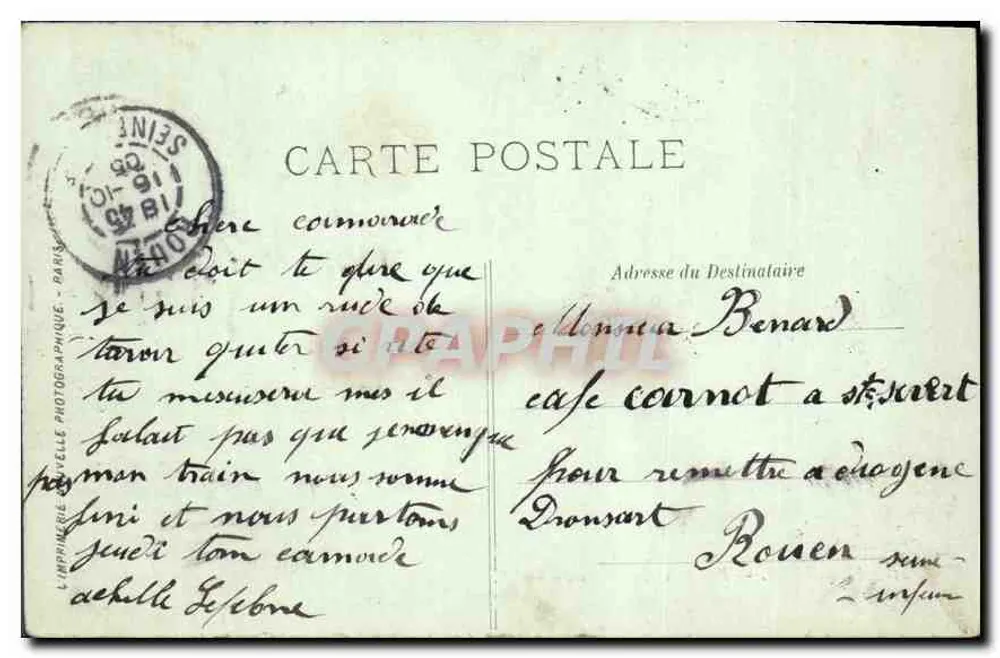 Le Havre — Pilotos saindo do Porto — LL. - Verso