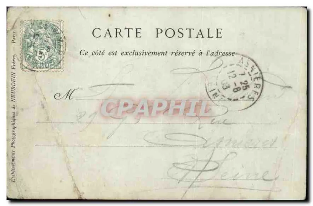 Le Havre — Perspektive der Rue de Paris, aufgenommen von der Place Gambetta — Collections ND Phot - Rückseite