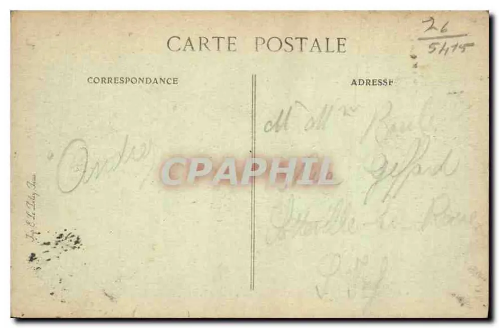 Le Havre — Boulevard de Strasbourg — Obélisco e leão - Verso