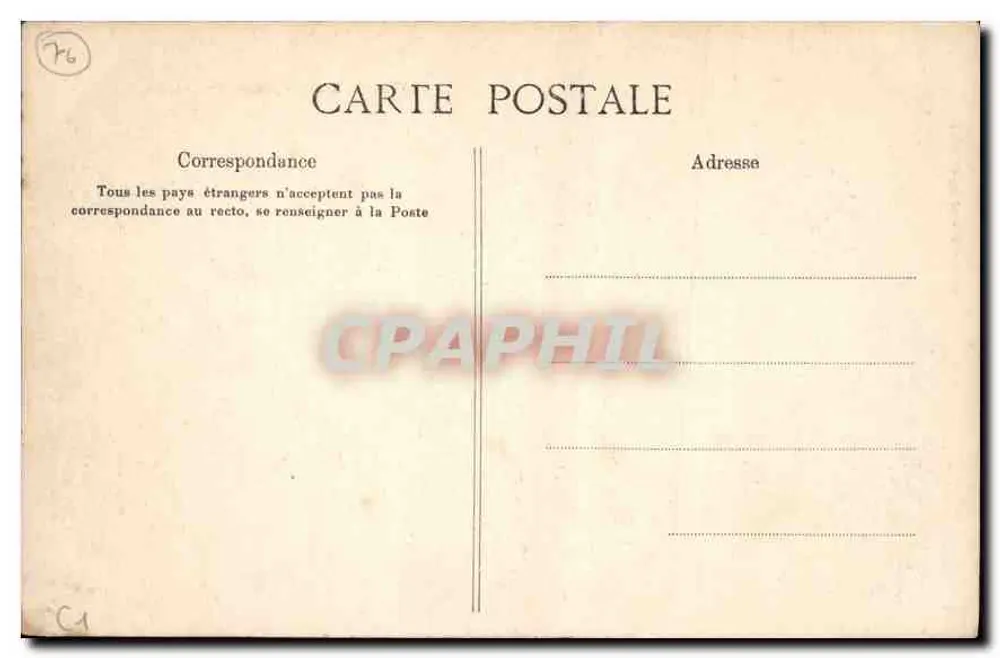 Le Havre — Panorama — Editor E. Le Deley, Paris, n° 93 - Verso