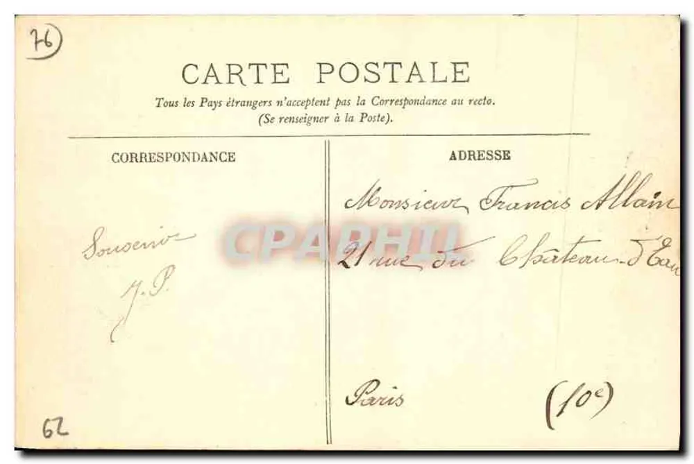Le Havre — O Boulevard Marítimo — LL. - Verso