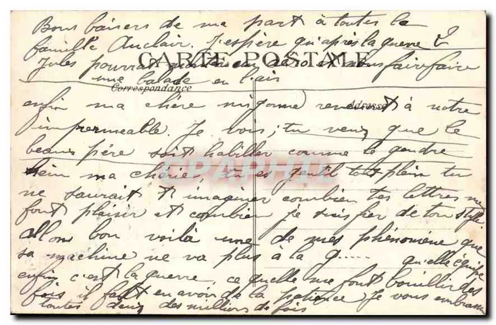Le Havre — Ansicht der Hafenöffnung bei stürmischem Wetter — Craphil, Nr. 177 - Rückseite