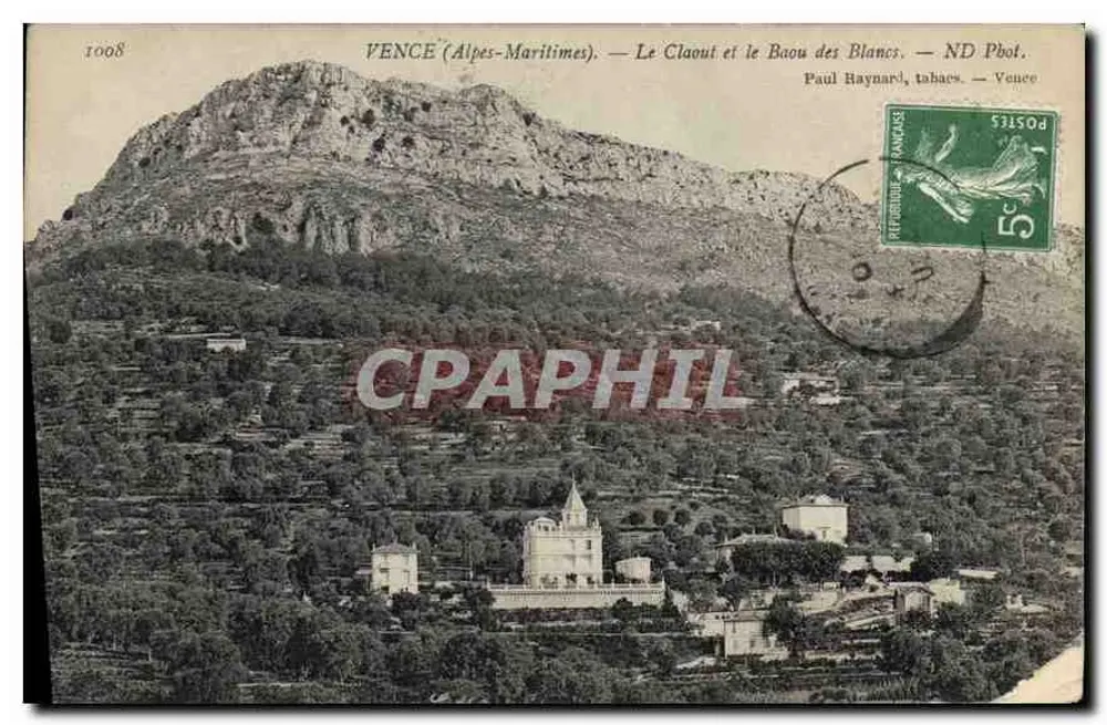 Vence (Alpes-Maritimes) — Le Claou und der Baou des Blancs — Paul Baynard, Tabakgeschäft, Vence - Vorderseite