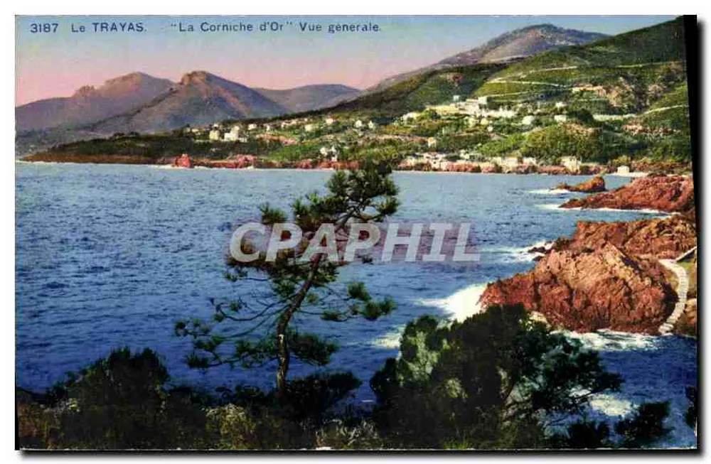 Le Trayas — A Corniche d'Or — Vista geral — editor A.T.I.A. n°3187 - Frente