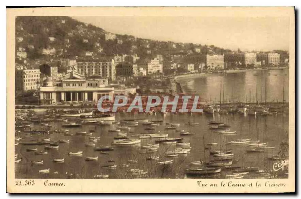 Cannes — Vue sur le Casino et la Croisette — Éditions Tracharel - Recto