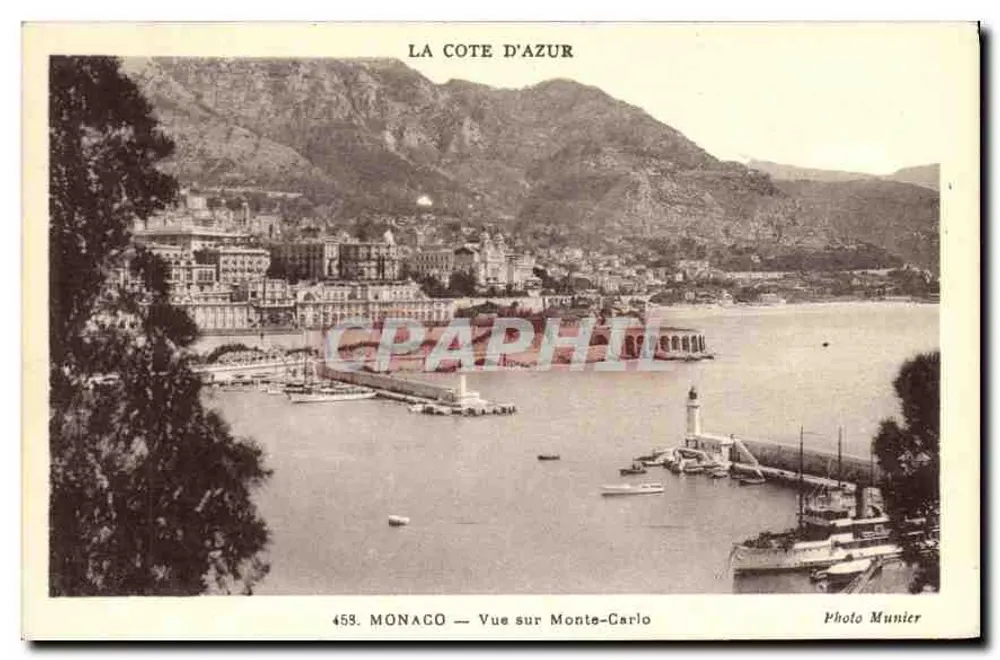 Monaco — Ansicht von Monte-Carlo — Photo Munier, n°459 - Vorderseite