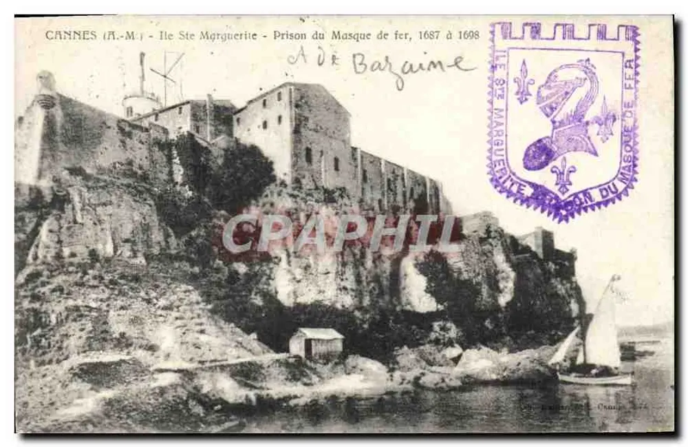 Cannes (A.-M.) - Île Sainte-Marguerite - Prison du Masque de Fer, 1687 à 1698 - Recto