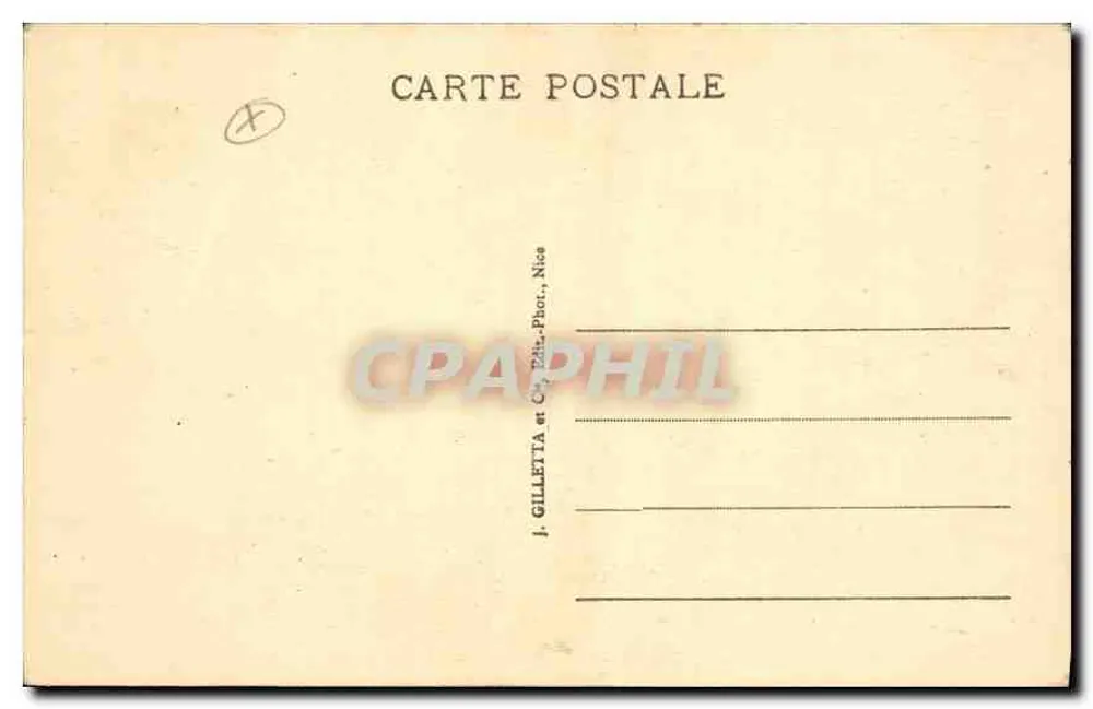 Lacets de Castillon - Route de MENTON à MOULINET, près Sospel — Édition Poligraphial - Verso