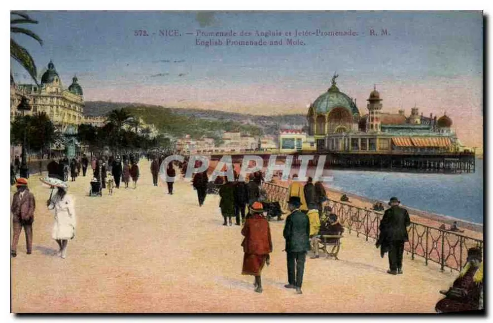 Nice — Promenade des Anglais und Jetée-Promenade — R. M. - Vorderseite