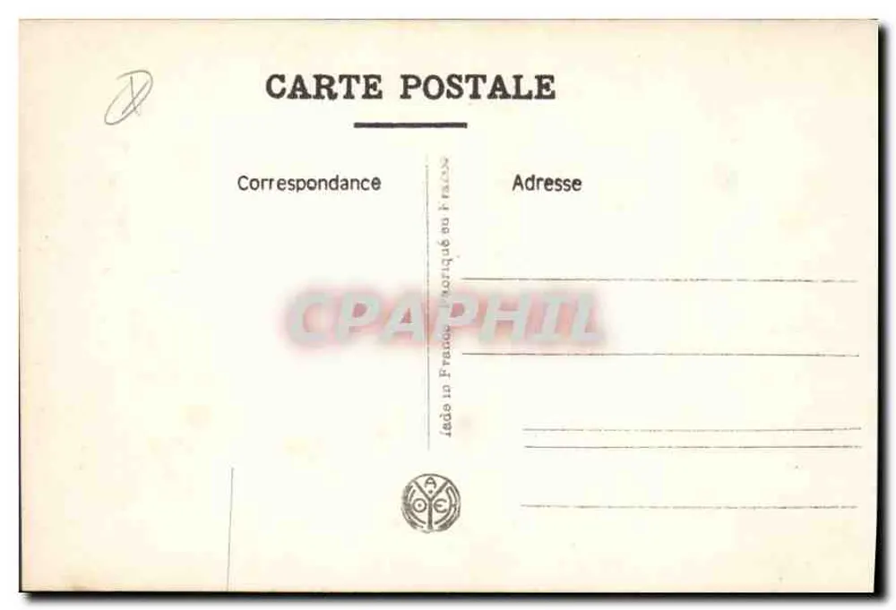Menton. Os Pinheiros do Cap Martin — editor A.N. Paris, número de série não visível - Verso