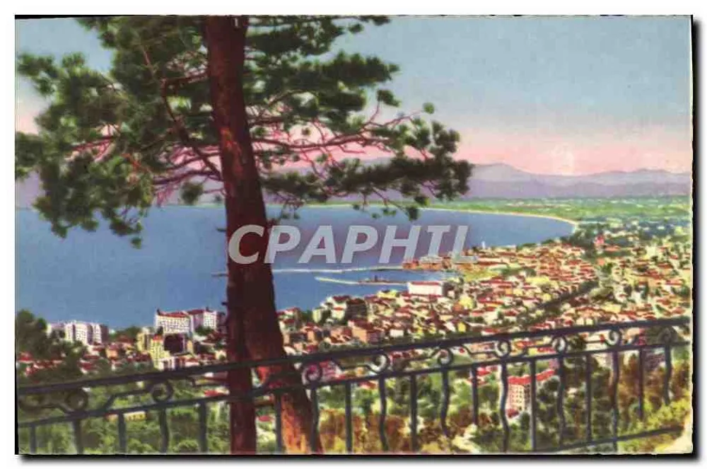 Cannes — Vista tirada de Super-Cannes — Edições Munier - Frente