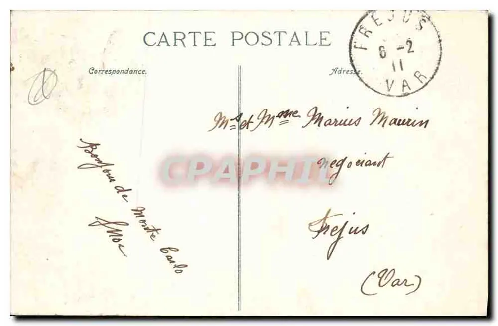 Casino de Monte Carlo. Le Théâtre — ND Phot. — 1941 - Verso