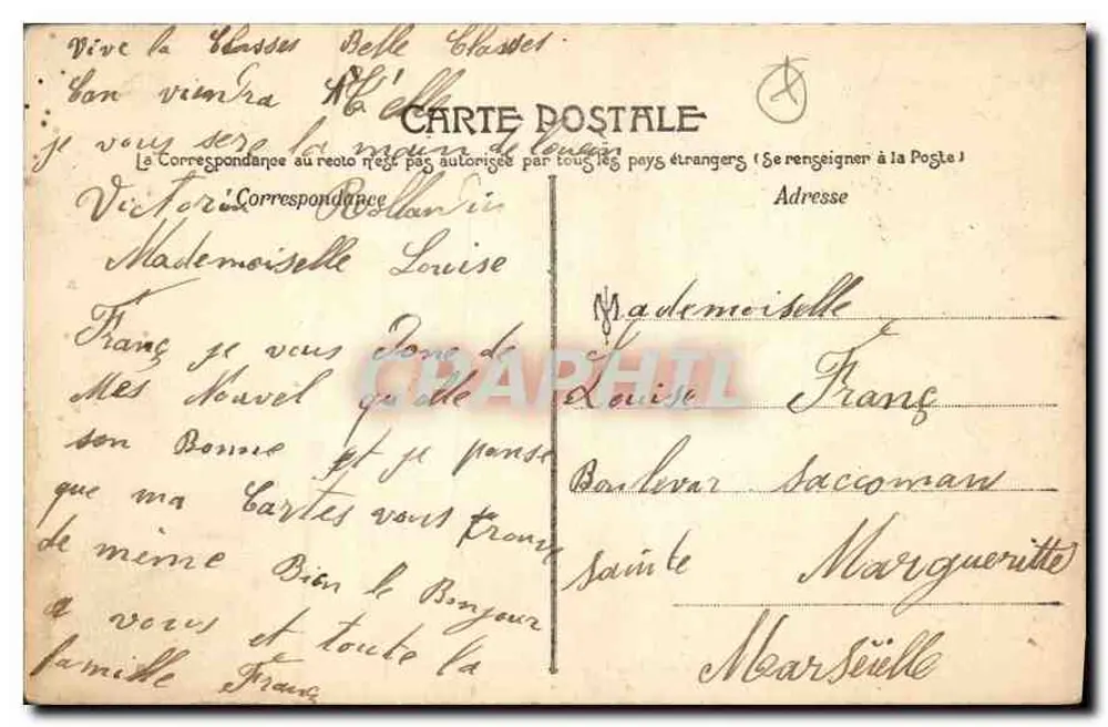 Nice — Die Gärten, Fontäne und Gemeindekasino — Die künstlerische Côte d'Azur - Rückseite