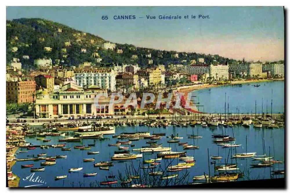 CANNES — Vista Geral e o Porto. — Adtio, n°65 - Frente