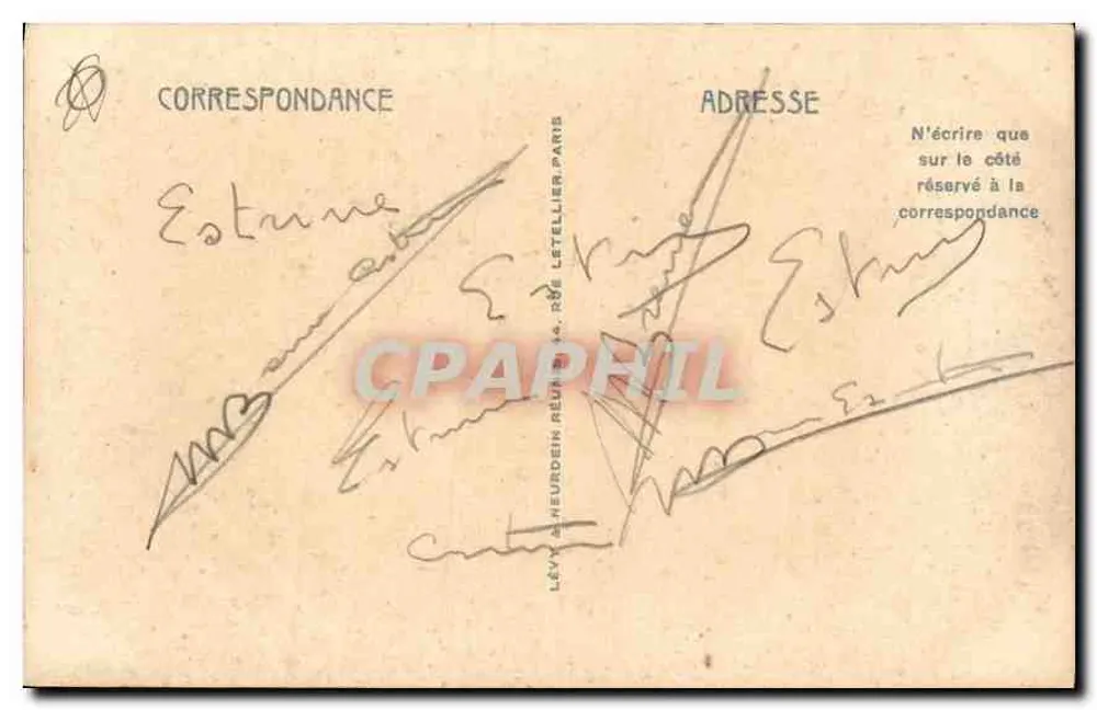 Villefranche — Desfile da Escadra LL — editor LL n°44 - Verso