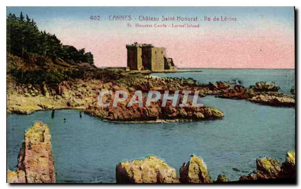CANNES - Château Saint Honorat - Ile de Lérins - Recto