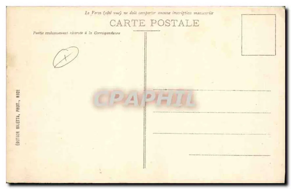 CANNES - Vista geral - O Cours - Verso