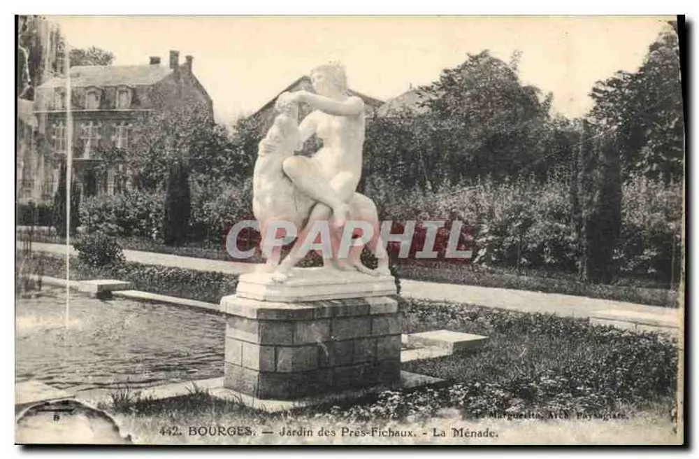 Bourges — Jardin des Prés-Fichaux — La Ménade - Recto
